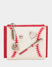 Load image into Gallery viewer, Baseball Accessories Playing the Field Trifold Wallet | Betsy Johnson
