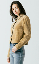 Load image into Gallery viewer, Coats &amp; Jackets CINNAMON CRUNCH JACKET | Real Suede Cropped Blazer
