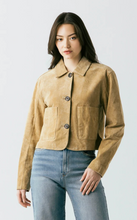 Load image into Gallery viewer, Coats &amp; Jackets CINNAMON CRUNCH JACKET | Real Suede Cropped Blazer
