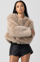Load image into Gallery viewer, Coats &amp; Jackets Paris | Collarless Faux Fur Jacket
