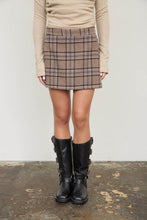 Load image into Gallery viewer, Bottoms London | Plaid Flannel Wrap Mini Skirt
