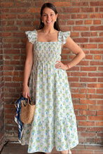 Load image into Gallery viewer, Dresses Agnes | Blue Floral Midi Dress
