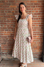 Load image into Gallery viewer, Dresses Agnes | Pink Floral Midi Dress
