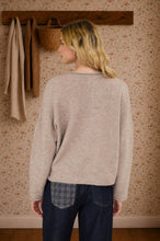 Load image into Gallery viewer, LIGHTWEIGHT BUTTON DOWN KNIT CARDIGAN: LIGHT MOCHA
