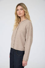Load image into Gallery viewer, LIGHTWEIGHT BUTTON DOWN KNIT CARDIGAN: LIGHT MOCHA
