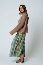Load image into Gallery viewer, MOCK NECK LONG SLEEVE OVERSIZED KNIT SWEATER: MOCHA
