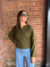 Load image into Gallery viewer, Sweater Olive Martini | Cardigan
