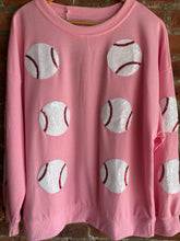 Load image into Gallery viewer, Baseball Sequin Baseball Shirt | Pink
