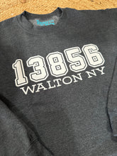 Load image into Gallery viewer, Graphic Apparel 13856 Walton NY | Zip Code Crewneck Sweatshirt

