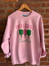 Load image into Gallery viewer, Graphic Apparel Pickleball | Pink Crewneck Sweatshirt
