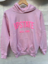 Load image into Gallery viewer, Graphic Apparel UPSTATE Youth Pink Hoodie
