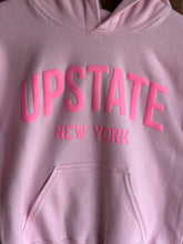 Load image into Gallery viewer, Graphic Apparel UPSTATE Youth Pink Hoodie
