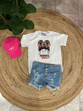 Load image into Gallery viewer, Graphic Baseball Baseball Sister | Grey Youth Graphic Tee
