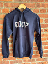 Load image into Gallery viewer, Graphic Baseball COOP Baseball | Navy Graphic Hoodie
