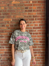 Load image into Gallery viewer, Graphic Baseball COOP CAMO | Olive Cropped Tee
