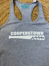 Load image into Gallery viewer, Graphic Baseball Cooperstown Bat | Grey Graphic Tank

