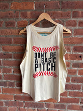 Load image into Gallery viewer, Graphic Baseball Don't Be Basic | Graphic Tank
