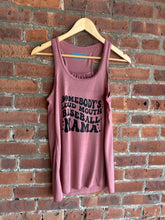 Load image into Gallery viewer, Graphic Baseball Loud Mouth Baseball | Mauve Graphic Tank
