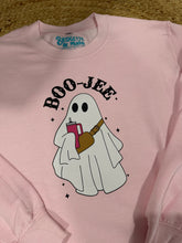 Load image into Gallery viewer, Graphic Halloween BooJee Ghost Sweatshirt | Pink

