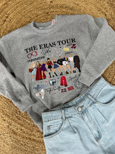 Load image into Gallery viewer, Graphic Music TS Eras Tour Collage | Youth Grey Sweatshirt
