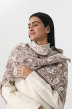Load image into Gallery viewer, Scarves Mocha Women Paisley Print Tassel Triangle Scarf Warm Shawl Wrap
