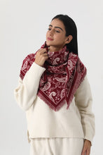 Load image into Gallery viewer, Scarves Women Paisley Print Tassel Triangle Scarf Warm Shawl Wrap
