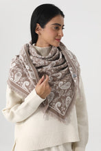 Load image into Gallery viewer, Scarves Women Paisley Print Tassel Triangle Scarf Warm Shawl Wrap
