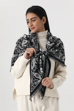 Load image into Gallery viewer, Scarves Women Paisley Print Tassel Triangle Scarf Warm Shawl Wrap
