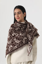 Load image into Gallery viewer, Scarves Women Paisley Print Tassel Triangle Scarf Warm Shawl Wrap

