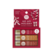 Load image into Gallery viewer, Ho Ho Holiday Lip Balm Set Of 3
