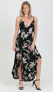 Shea Black Lilly Ruffle Dress