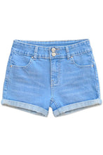 Load image into Gallery viewer, Youth Clothing Double Button Roll-up Shorts | Girls
