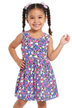 Load image into Gallery viewer, Youth Clothing Navy Floral Open back Bow | Toddler
