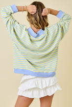 Load image into Gallery viewer, Tops Blue Lemonade Mock Neck Pull over
