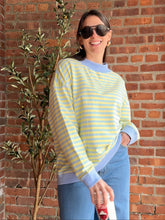 Load image into Gallery viewer, Tops Blue Lemonade Mock Neck Pull over
