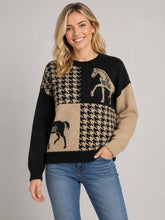 Load image into Gallery viewer, Sweater Horse Patchwork Sweater
