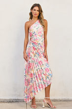 Load image into Gallery viewer, Dresses Lyla | Asymmetrical Pleated Maxi in Dreamy Bloom
