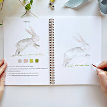 Load image into Gallery viewer, Lifestyle Animals watercolor workbook
