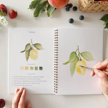 Load image into Gallery viewer, Lifestyle Fruit watercolor workbook

