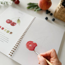 Load image into Gallery viewer, Lifestyle Fruit watercolor workbook
