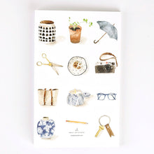 Load image into Gallery viewer, Lifestyle Softtouch Cover Notebook with Original Watercolor Artwork: Mugs
