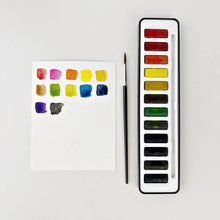 Load image into Gallery viewer, Lifestyle Watercolor paint set with brush
