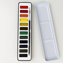 Load image into Gallery viewer, Lifestyle Watercolor paint set with brush

