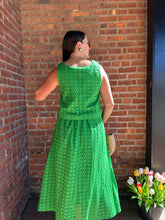 Load image into Gallery viewer, Bottoms Everly | Eyelet Midi Skirt in Green
