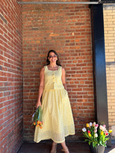 Load image into Gallery viewer, Bottoms Everly | Eyelet Midi Skirt in Lemon
