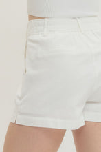 Load image into Gallery viewer, Bottoms White High Waist Shorts
