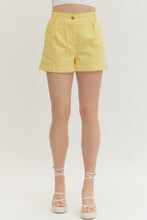 Load image into Gallery viewer, Bottoms Yellow High Waist Shorts

