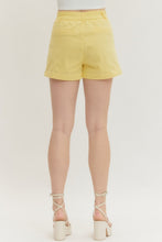 Load image into Gallery viewer, Bottoms Yellow High Waist Shorts
