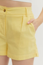 Load image into Gallery viewer, Bottoms Yellow High Waist Shorts

