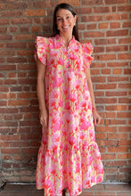 Load image into Gallery viewer, Dresses Aurelia | Pink Floral Midi Dress

